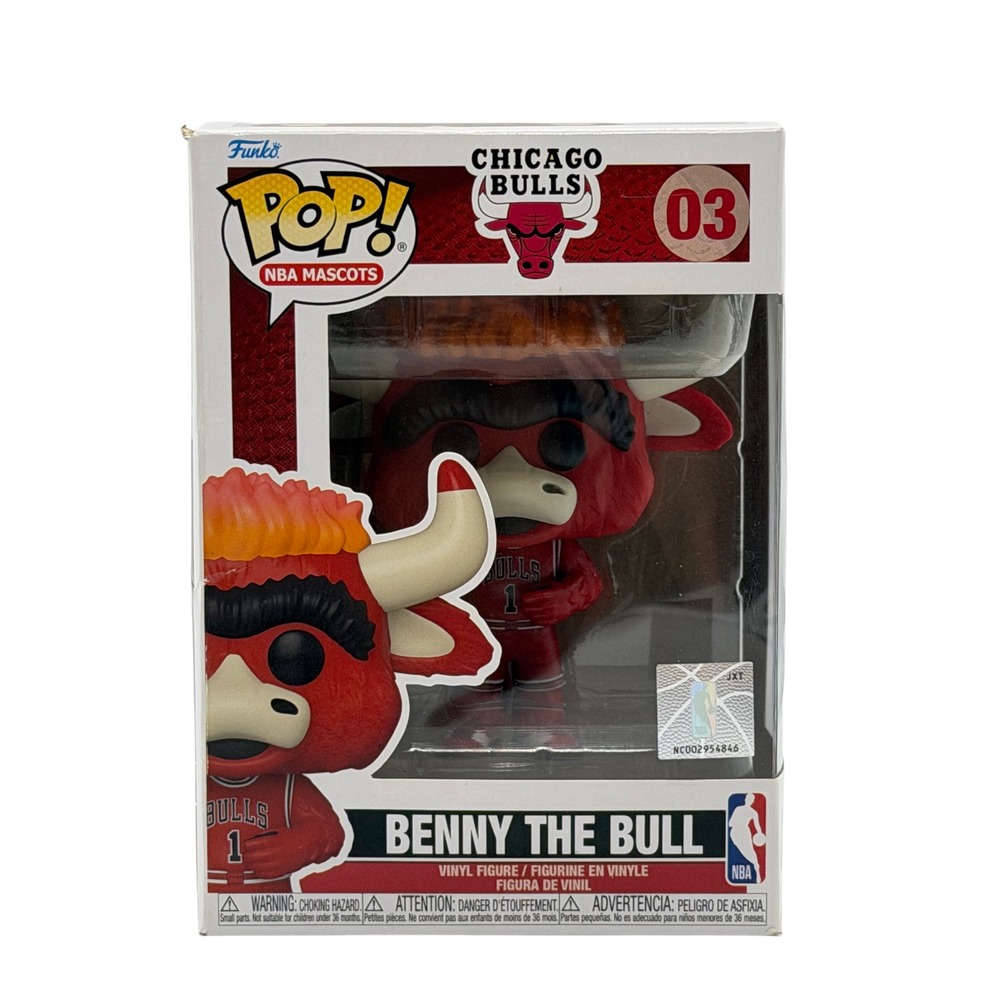 Funko Pop NBA Mascots Benny The Bull Chicago Bulls Vinyl Figure #03 Collectible